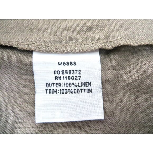 Boden Linen Blend Short Skirt Pockets Mocha Brown SZ 4 Long - Picture 5 of 5